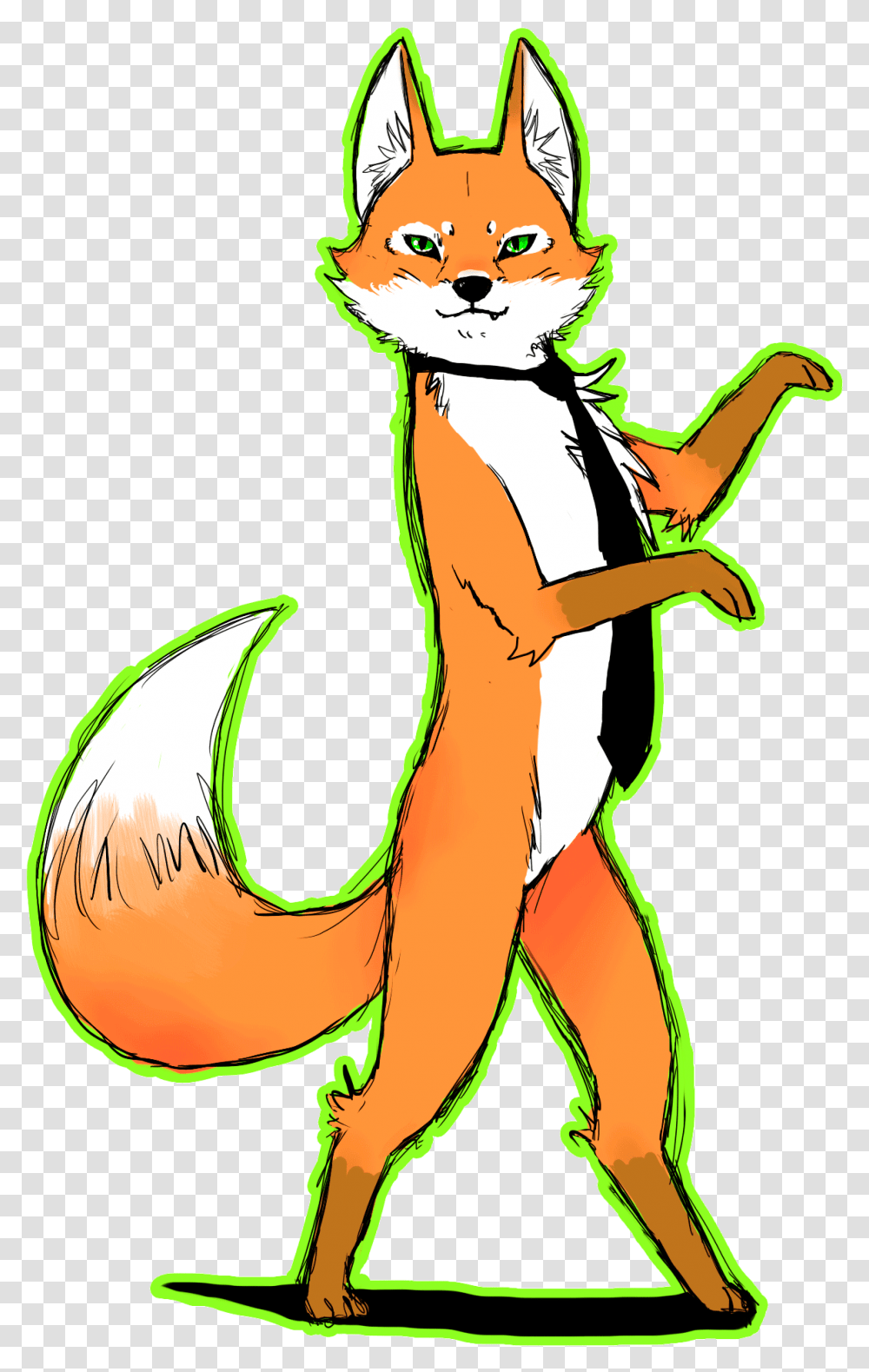 Gif Dancing Fox Images Download Banner Black And Fox Clipart Gif, Animal, Mammal, Wildlife, Person Transparent Png