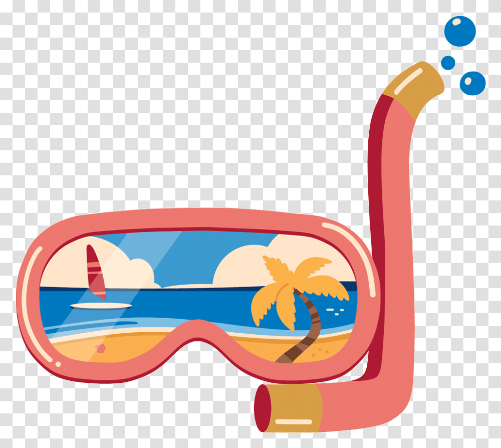 Gif De Praia Com Fundo Transparente, Goggles, Accessories, Accessory, Horn Transparent Png