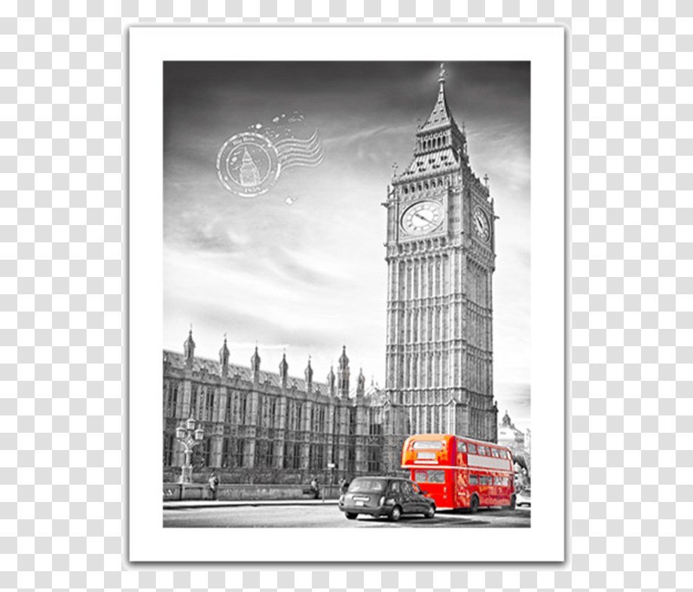 Gif Red Bus In London, Tower, Architecture, Building, Clock Tower Transparent Png