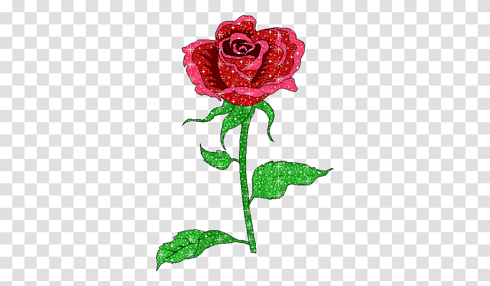 Gifs Glitter Flowers Gif, Rose, Plant, Blossom Transparent Png