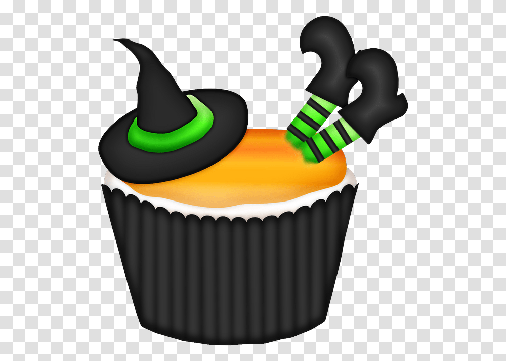 Gifs Halloween Cupcake Cupcake Cakes Bottle Cap Halloween Cupcakes Clip Art, Cream, Dessert, Food, Creme Transparent Png