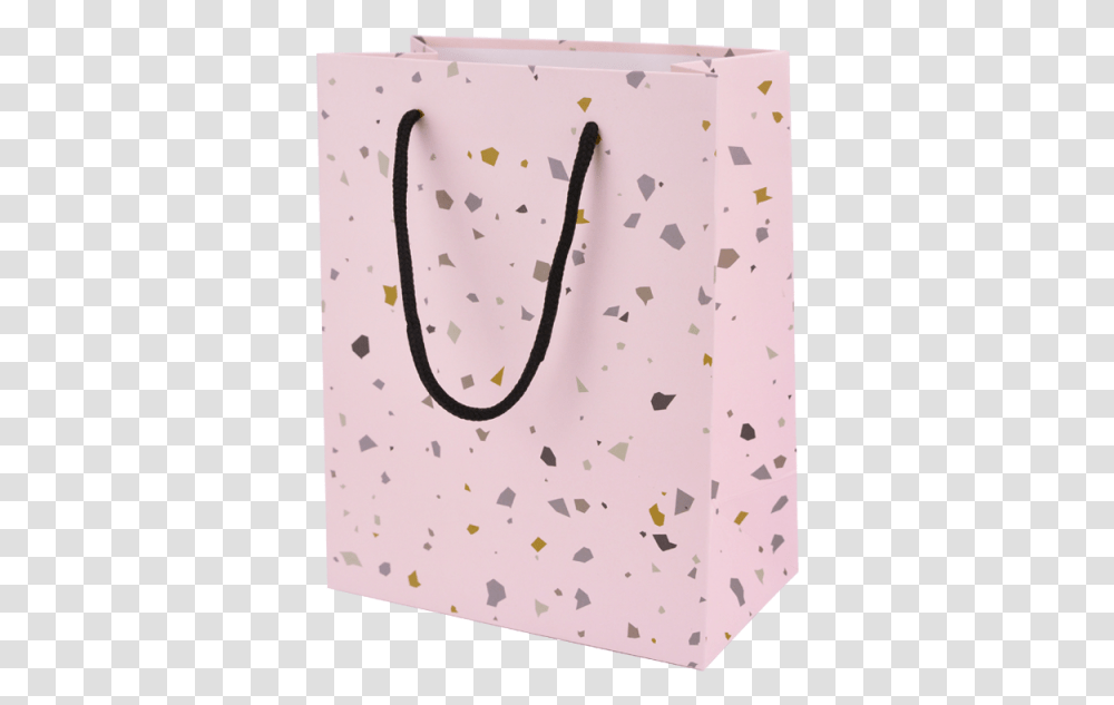 Gift Bag Terrazzo Rose Tote Bag, Rug, Paper, Shopping Bag Transparent Png