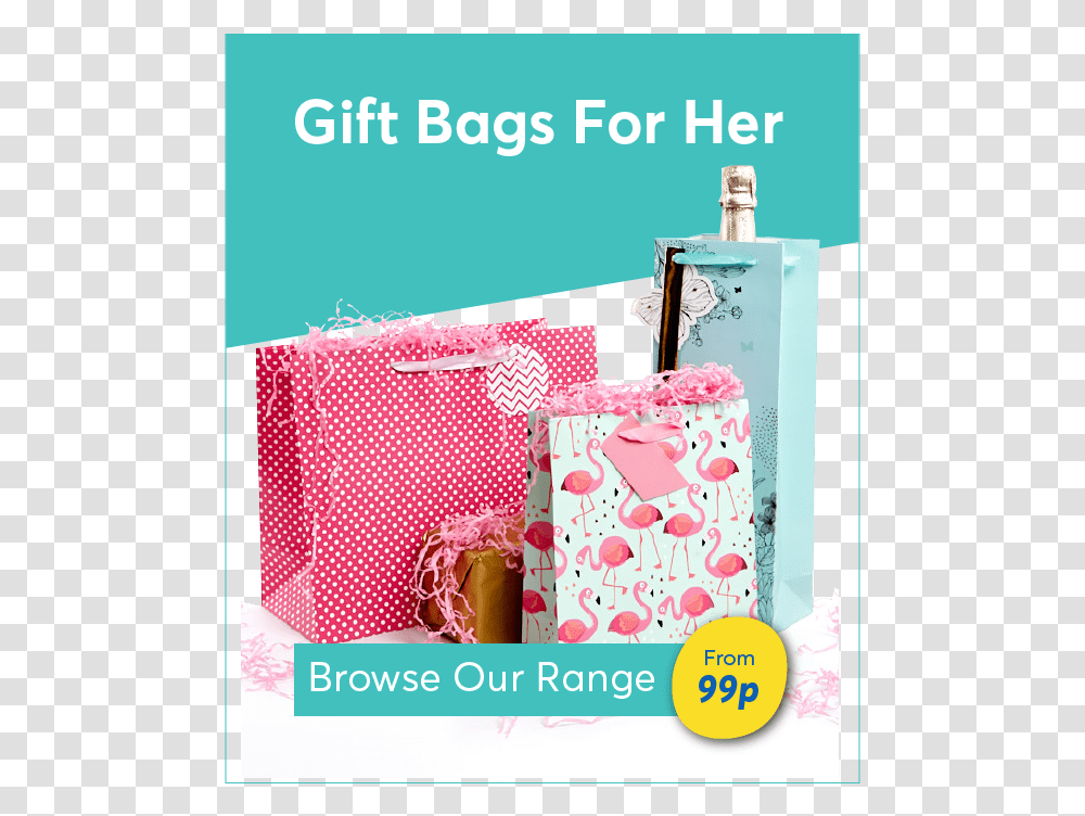 Gift Bags And Wrap For Her Craft, Bottle, Perfume, Cosmetics Transparent Png