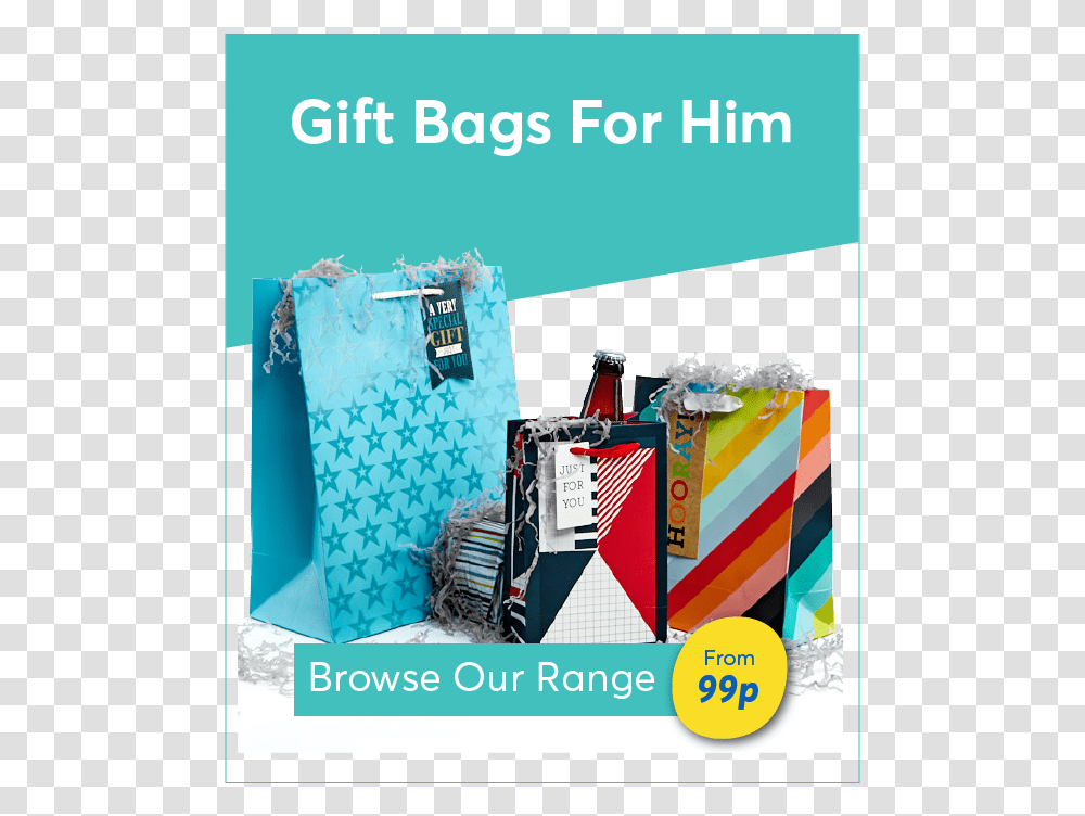 Gift Bags And Wrap For Him Flyer, File Folder, File Binder, Paper Transparent Png
