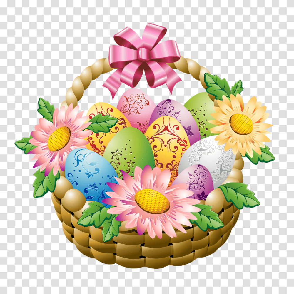 Gift Basket T Basket Clip Art Wikiclipart, Birthday Cake, Dessert, Food, Egg Transparent Png