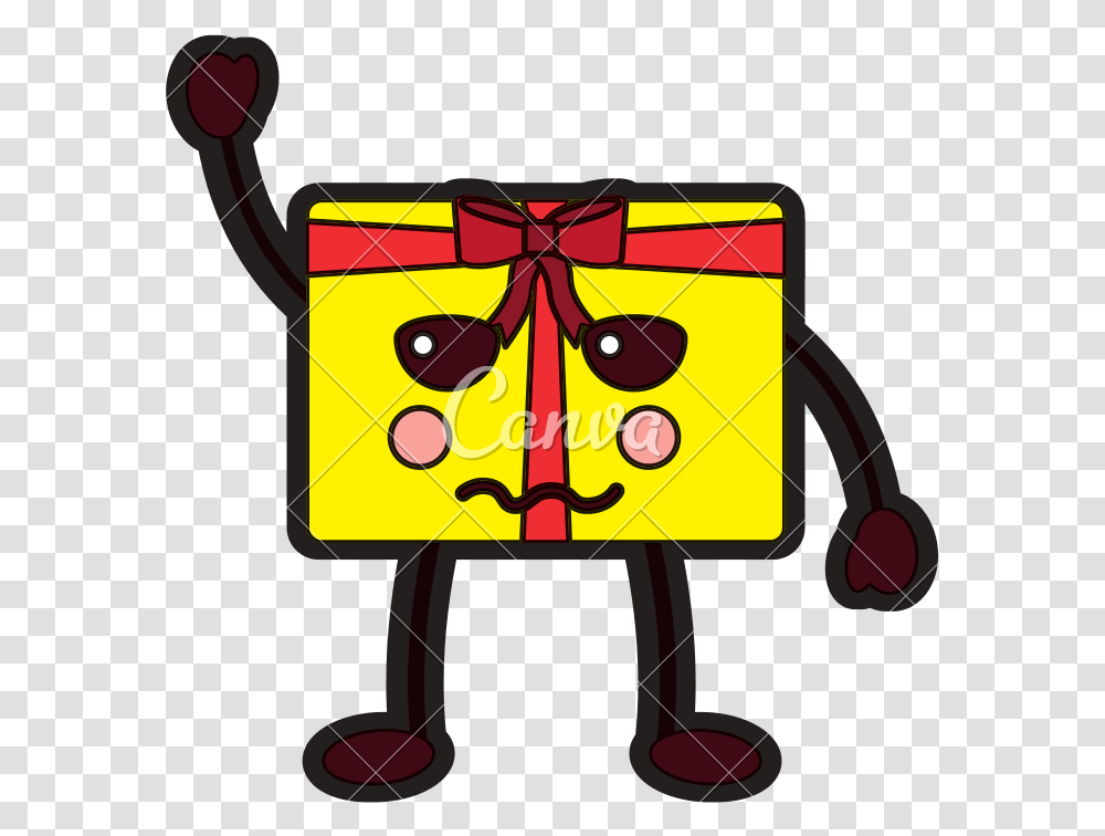Gift Box Angry Side Eye Emoji Icon Image V Icons By Canva Illustration, Robot, Symbol, Dynamite, Bomb Transparent Png