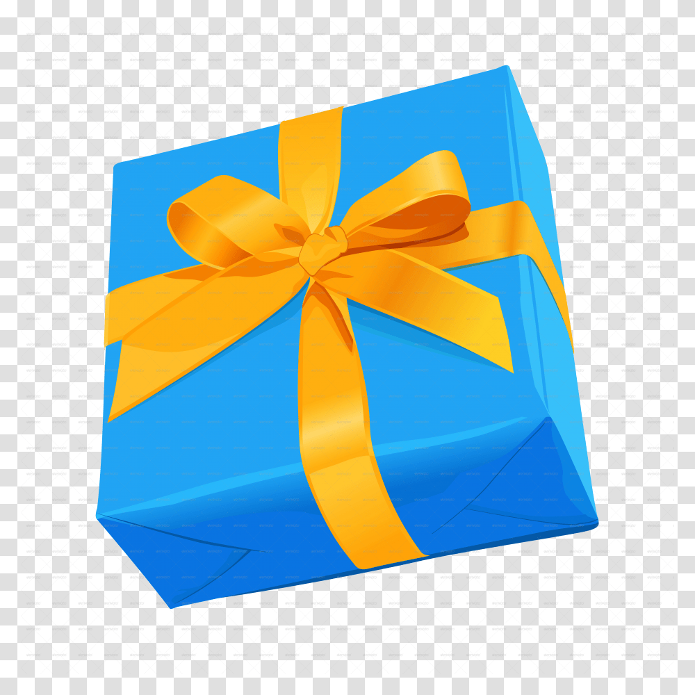 Gift Box Blue Gift Box Blue Yellow And Blue Gift Box Transparent Png