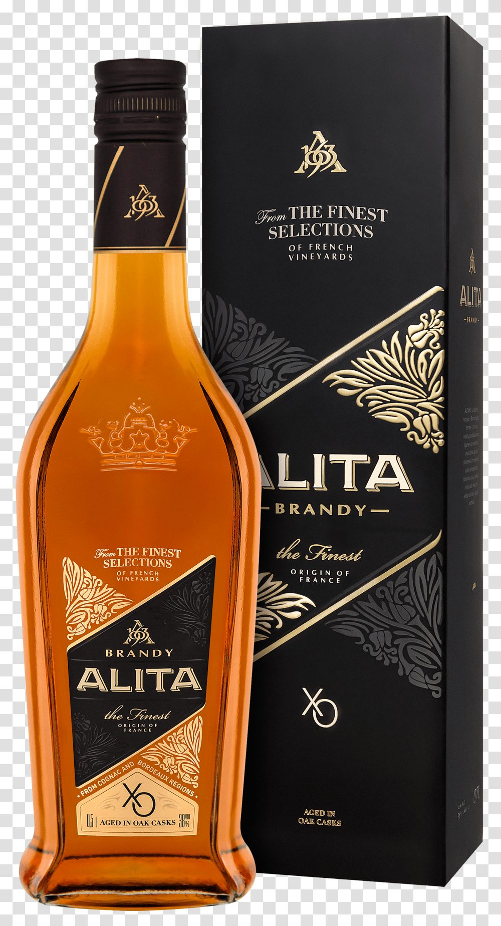 Gift Box Design For Alita Xo Brandy Vodka Bottle Whiskey Transparent Png