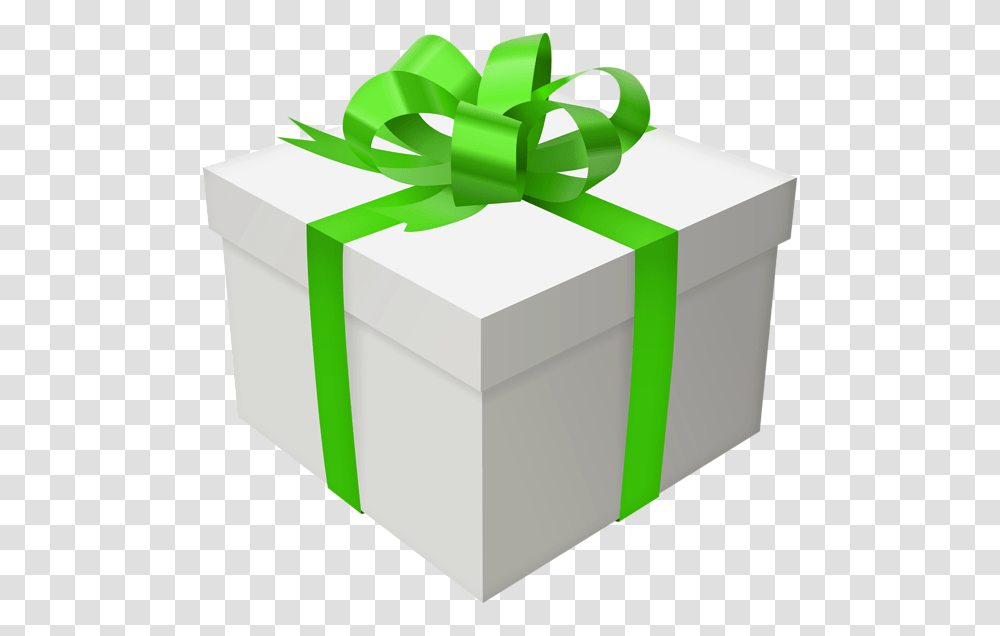 Gift Box With Green Bow Clip Art, Toy Transparent Png