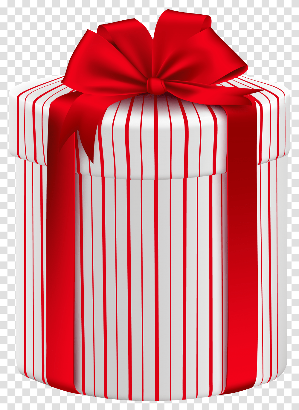 Gift Box With Red Bow Clipart Image Red Background Gift Box Christmas Transparent Png