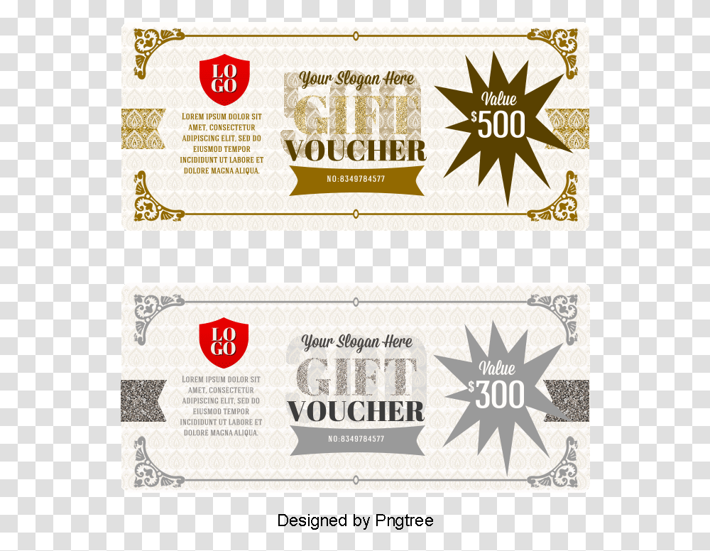 Gift Certificate Template, Paper, Ticket, Poster Transparent Png