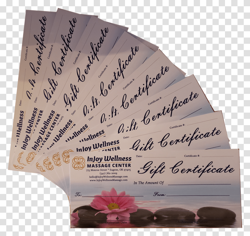 Gift Certificate Tresa Sm, Menu, Handwriting, Flyer Transparent Png