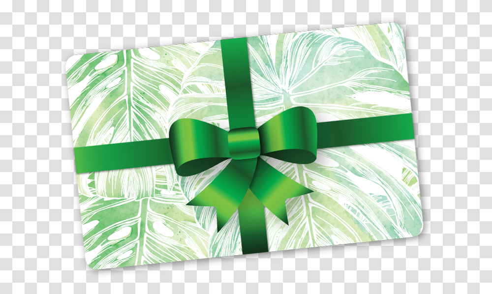 Gift Certificate Wrapping Paper, Green Transparent Png