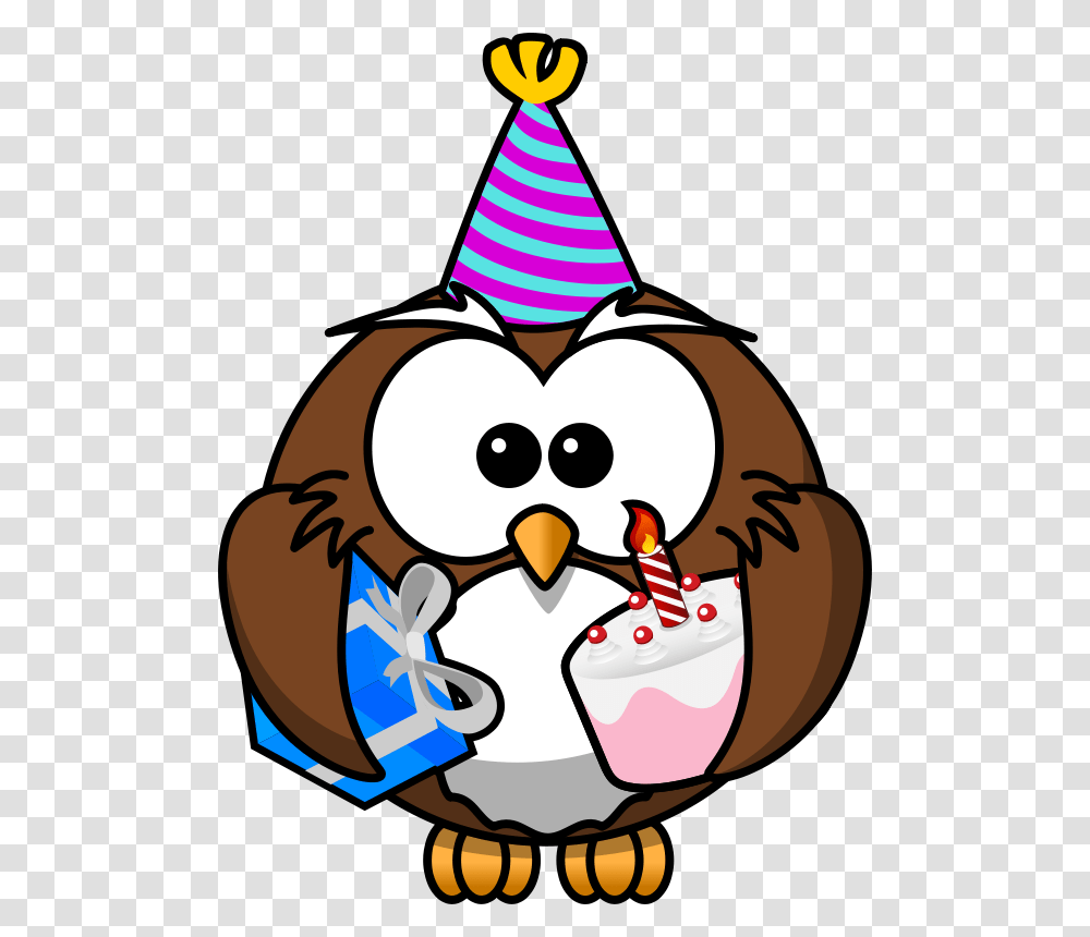 Gift Clipart Owl, Apparel, Party Hat Transparent Png
