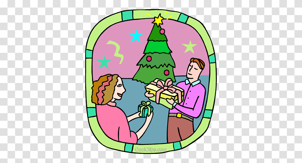 Gift Exchanging, Doodle, Drawing, Poster Transparent Png