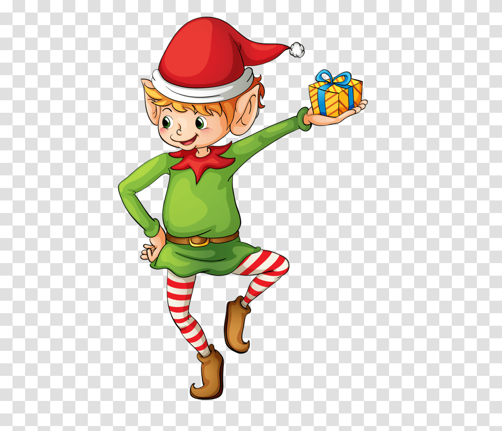 Gift Gift Christmas, Elf, Hat, Apparel Transparent Png
