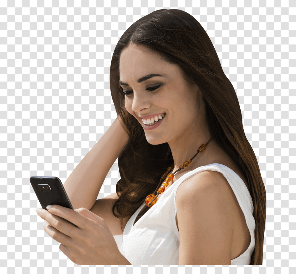 Gift Girl, Phone, Electronics, Person, Mobile Phone Transparent Png