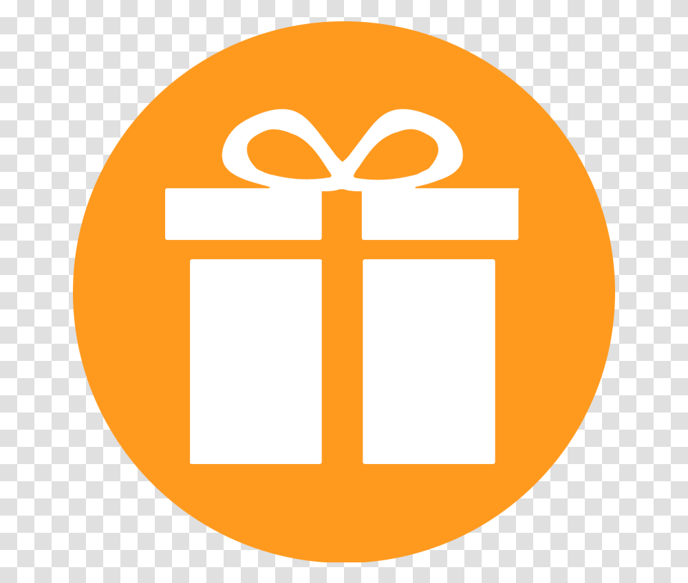 Gift Icon Gift In A Circle Transparent Png