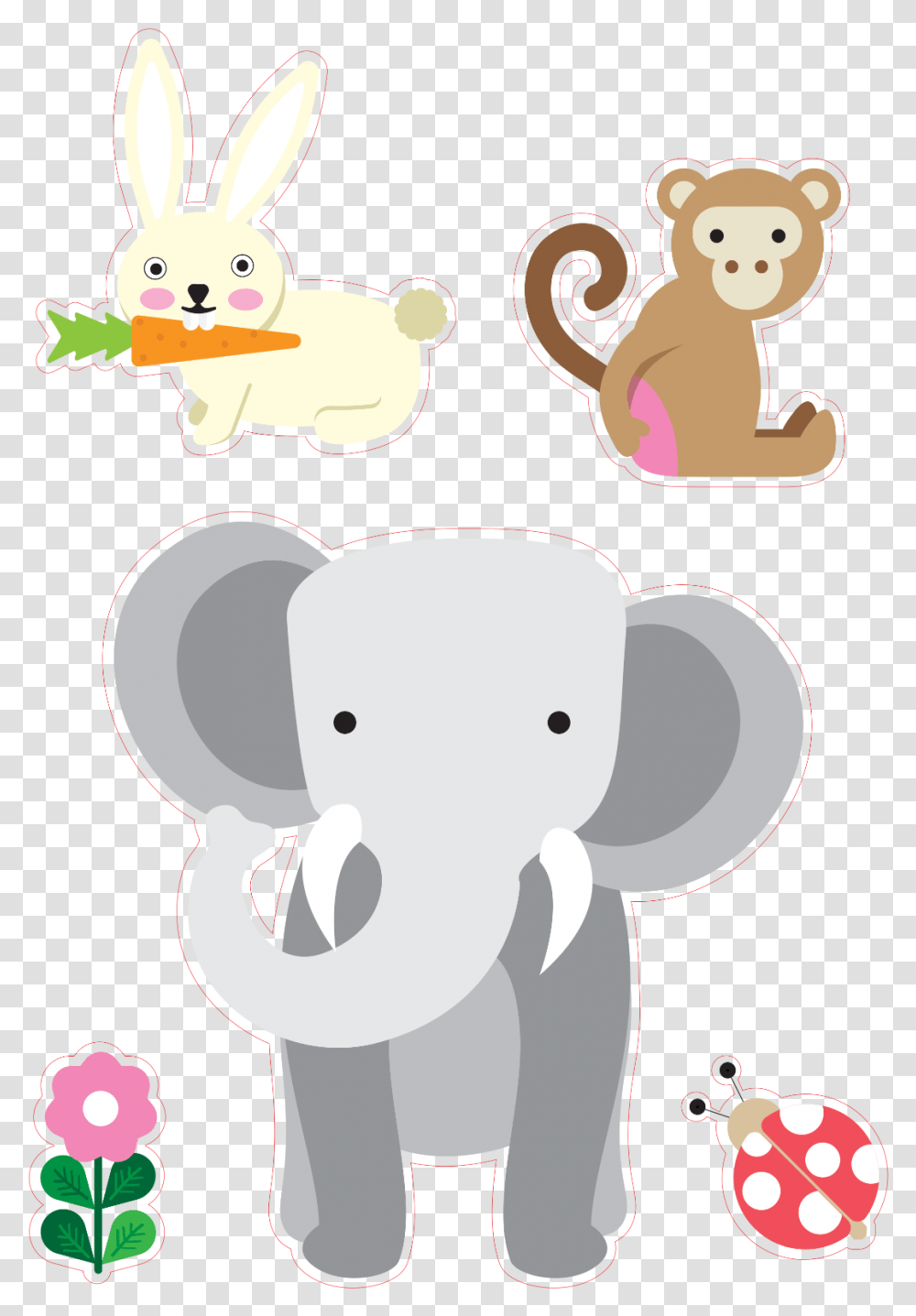 Gift Matching Zoo Animals Personalised Height Growth, Mammal, Drawing, Wildlife Transparent Png