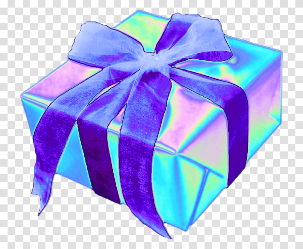 Gift Present Holodaze Aesthetic Color Dream Emoji Gift Holographic Ribbon Transparent Png