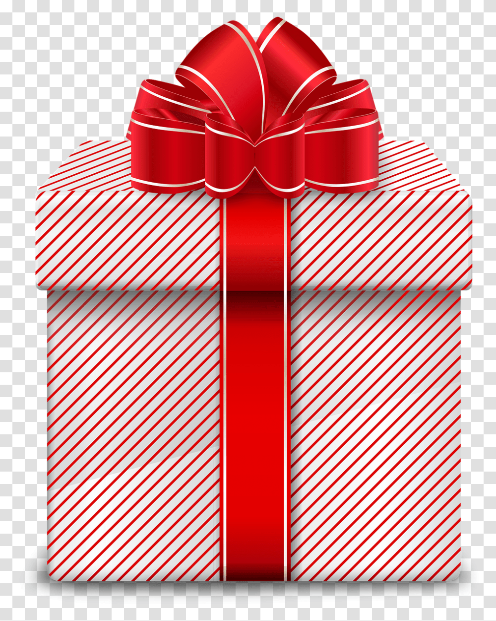 Gift Red Gift White And Red Christmas Gift Episode Interactive Present Overlays, Dynamite, Bomb, Weapon, Weaponry Transparent Png