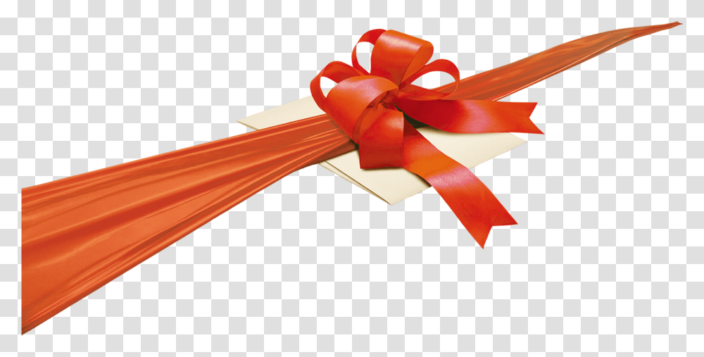 Gift Ribbon Knot Rope Gift Wrap Tie Creative Space Left Orange Transparent Png