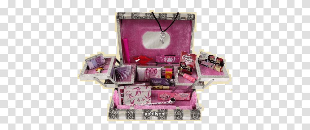 Gift Set Pink Smoke Coin Purse, Cosmetics, Soap Transparent Png