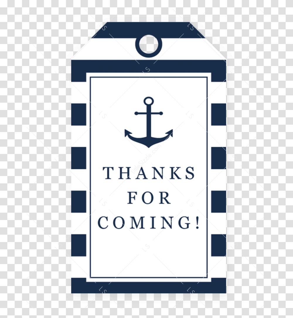 Gift Tag Template Thank You For Coming Tag, Hook Transparent Png