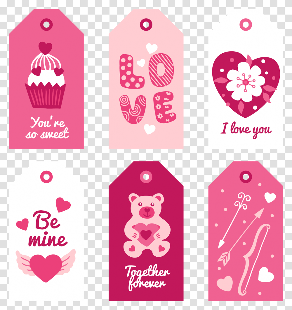 Gift Tag Valentines Tag, Label, Purple, Paper Transparent Png