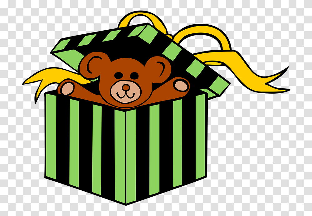 Gift Teddy Bear Hediye Paketi Cartoon, Sweets, Food, Confectionery Transparent Png