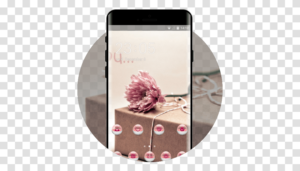 Gift Theme Box Flower Wallpaper Free Android - U Party Supply, Mobile Phone, Electronics, Cell Phone, Birthday Cake Transparent Png