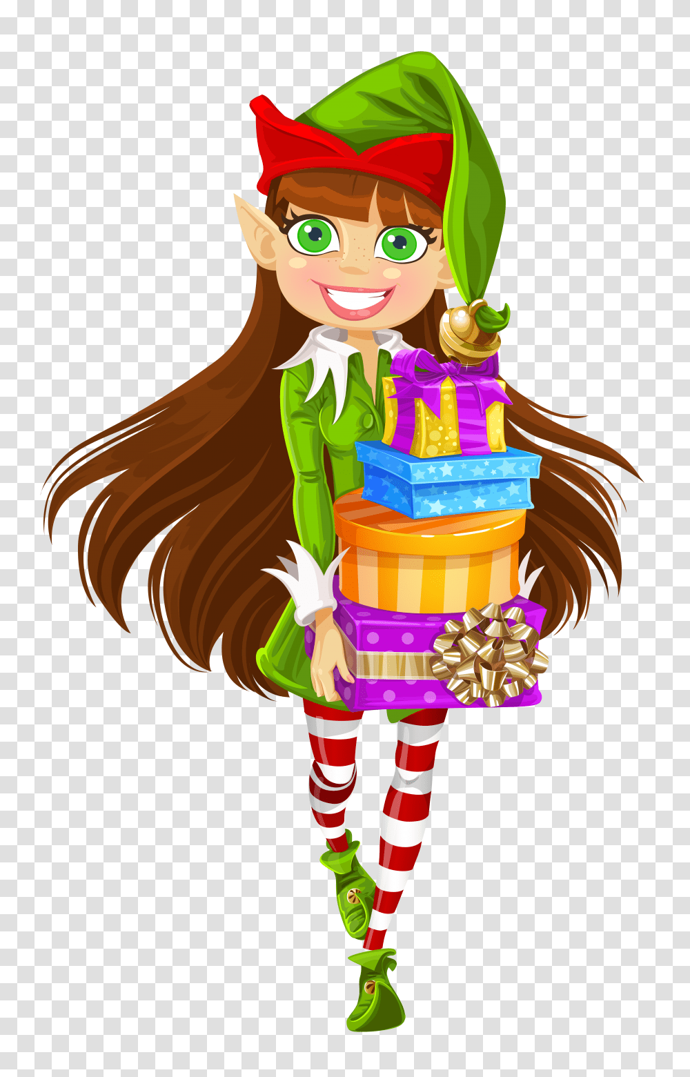 Gifts And Vectors For Free Download Dlpngcom Christmas Elves Clip Art, Elf, Costume, Toy, Pinata Transparent Png