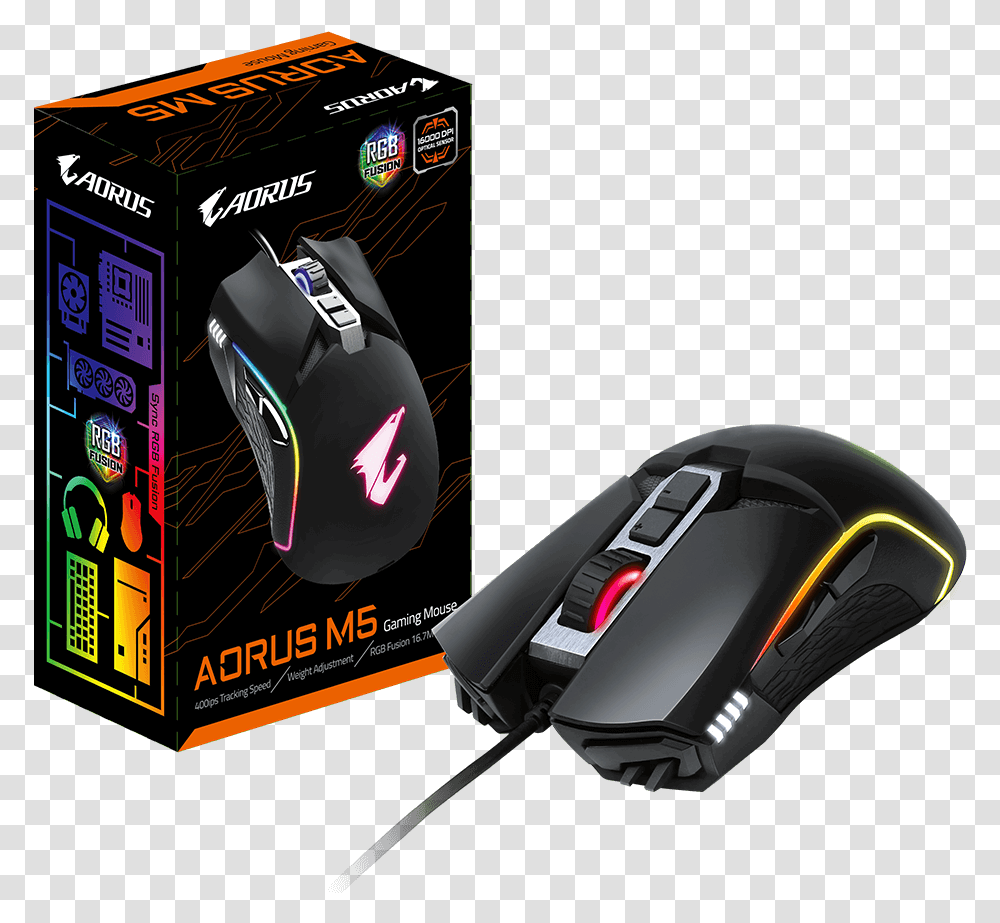 Gigabyte Aorus M5 Rgb, Computer, Electronics, Hardware, Mouse Transparent Png