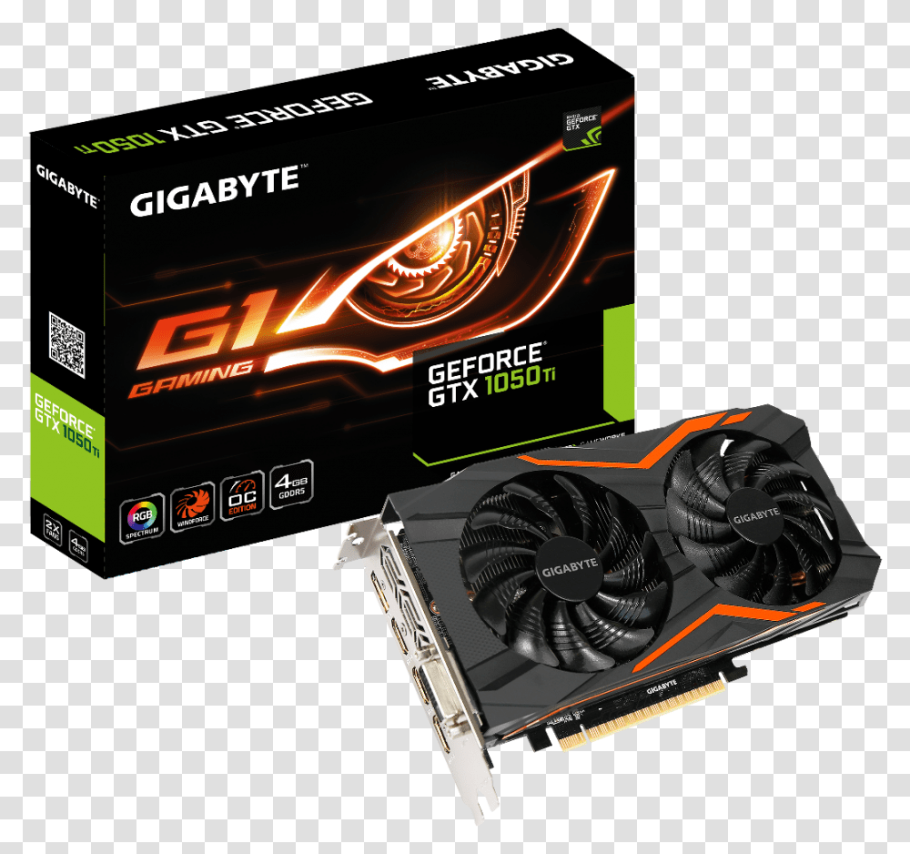 Gigabyte Gtx 1050 Ti Windforce Oc, Computer, Electronics, Computer Hardware, Disk Transparent Png