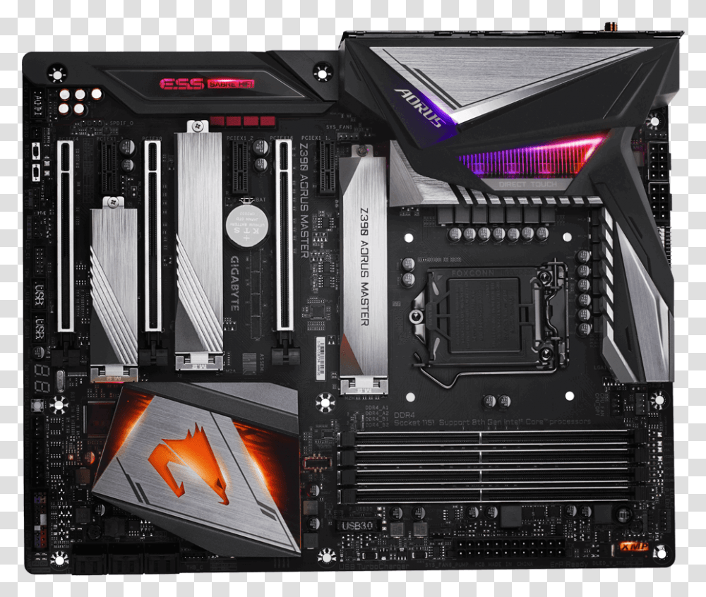 Gigabyte Z390 Master, Electronics, Computer, Hardware, Electronic Chip Transparent Png