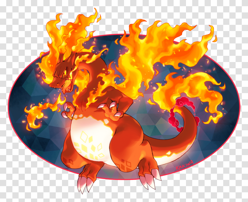 Gigantamax Charizard, Bonfire, Flame, Animal, Mountain Transparent Png