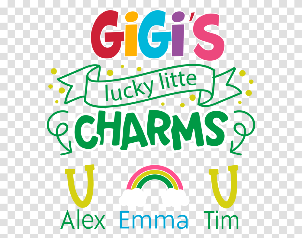 Gigi Lucky Charms Svg Papa Graphic Design, Text, Flyer, Poster, Paper Transparent Png