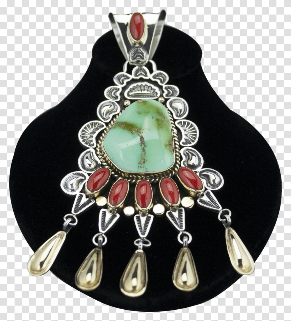 Gilbert Tom 14k Gold And Turquoise Set Pendant Transparent Png
