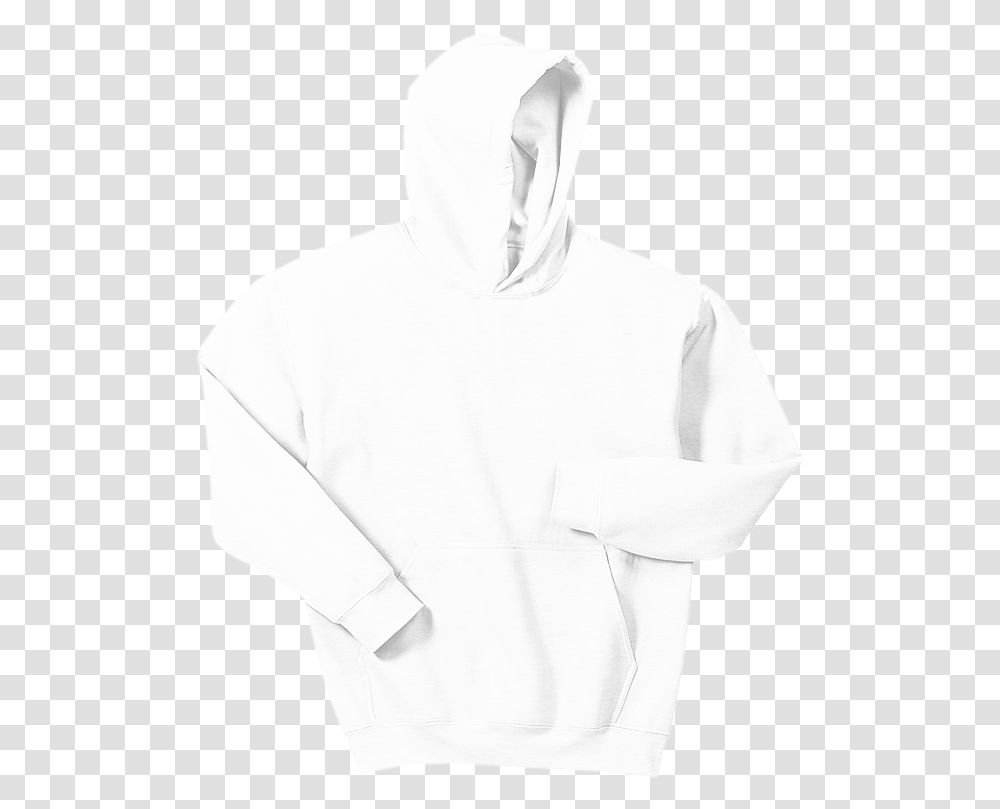 Gildan Hoodie White Clipart Solid, Clothing, Apparel, Sweatshirt, Sweater Transparent Png