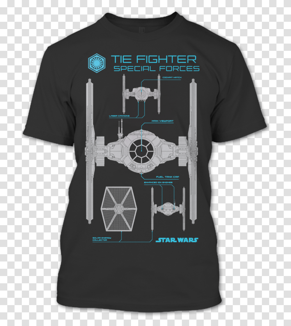 Gildan Men's T Shirts Star Wars Tie Fighter Tshirt, Clothing, Apparel, T-Shirt, Jersey Transparent Png