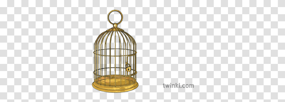 Gilded Cage Cell Bird Prison Lock Ks2 Illustration Twinkl Cage, Furniture, Bronze, Fire Screen, Electronics Transparent Png