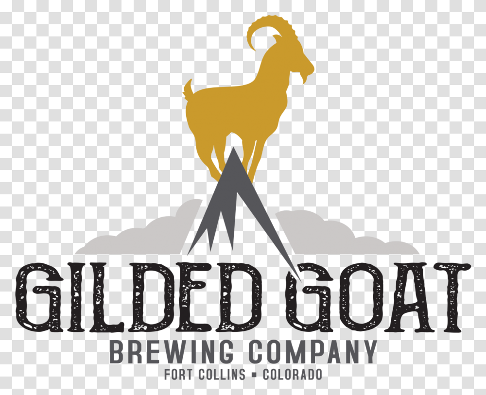Gilded Goat Brewing Company Logo Goat, Poster, Advertisement, Silhouette, Triangle Transparent Png