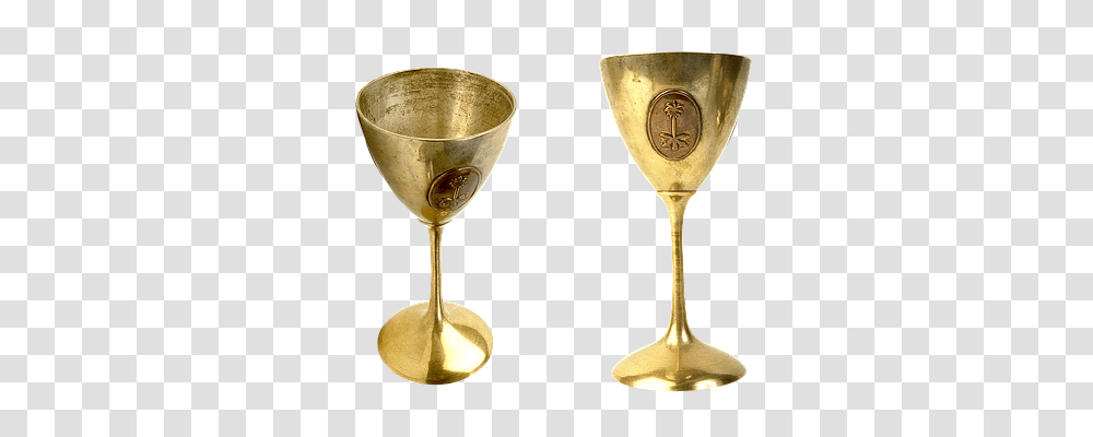 Gilding Cup Glass, Goblet, Cocktail, Alcohol Transparent Png