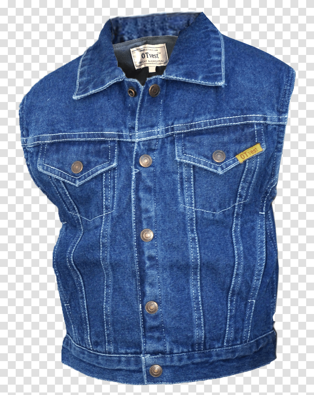Gilets Jacket Jeans Denim Outerwear Denim Weighted Vest, Apparel, Pants, Lifejacket Transparent Png