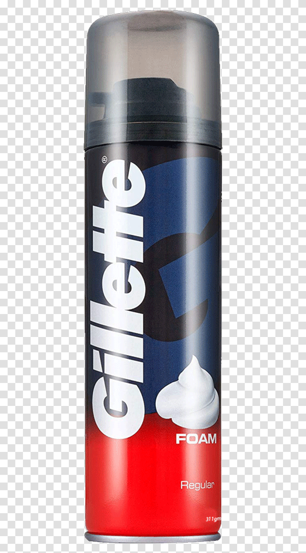 Gillette Classic Regular Men's Shaving Foam, Tin, Can, Beverage, Drink Transparent Png