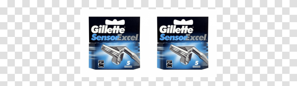 Gillette Sensor Excel Razor Blades 2 5 Packs Gillette Sensor Excel, Weapon, Weaponry, Gum, Ammunition Transparent Png