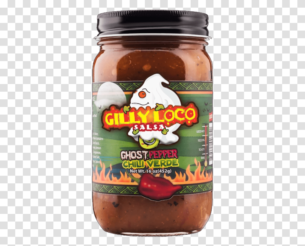 Gilly Loco Ghostpepper And Chili Verde Jar Bhut Jolokia, Food, Relish, Pickle, Birthday Cake Transparent Png
