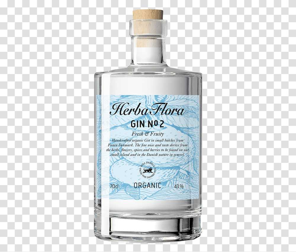 Gin With Pink Flowers On Bottle, Liquor, Alcohol, Beverage Transparent Png