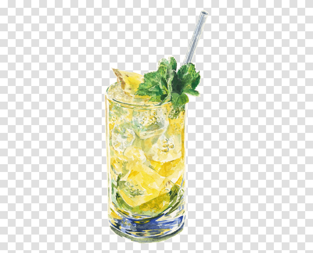 Ginger Mojito Passion Fruit Mojito, Cocktail, Alcohol, Beverage, Potted Plant Transparent Png