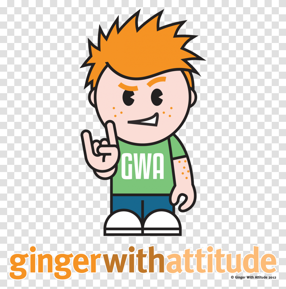 Ginger With Attitude On Twitter Clipart Download Gingers With Attitude, Poster, Advertisement, Label Transparent Png